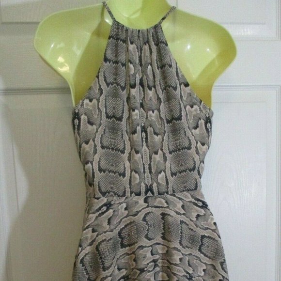 Snake Print Mini Sundress sz 0 - Picture 8 of 11